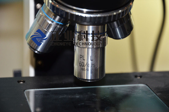 Rapport optique métallographique du microscope 10× d'équipement de test de laboratoire