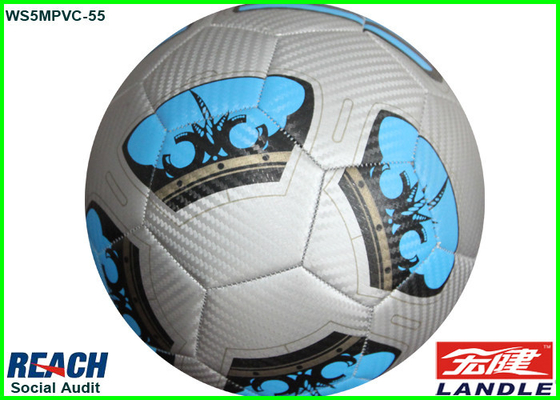 Panneaux du ballon de football 32 du football piqués par machine de PVC de laser avec l'impression faite sur commande